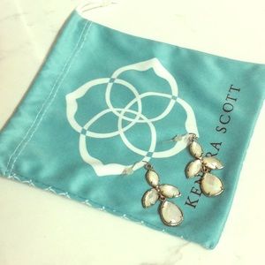 Kendra Scott Kendall Drop Statement Earrings White